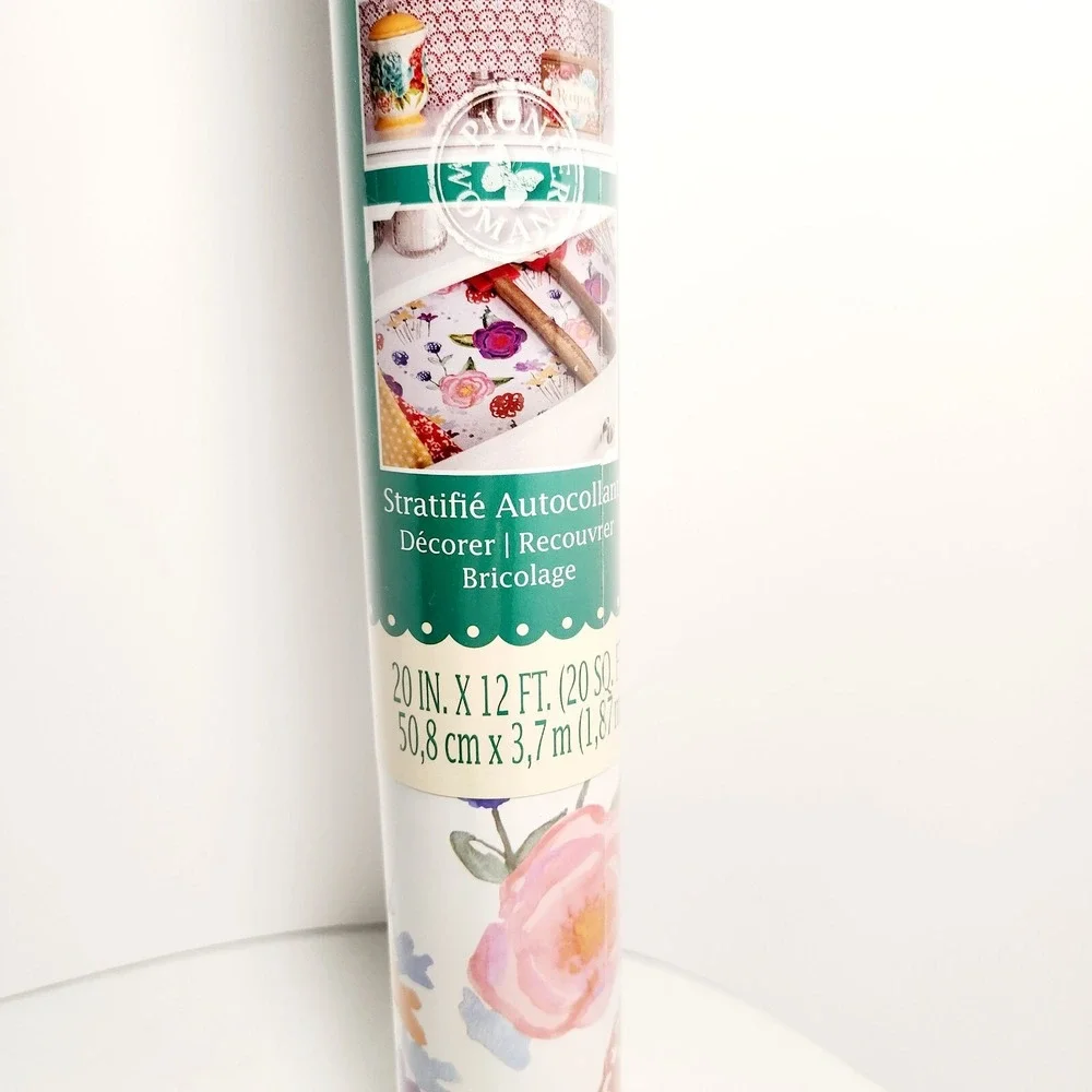 The Pioneer Woman Celia Floral Adhesive Laminate Drawer/Shelf Liner 20